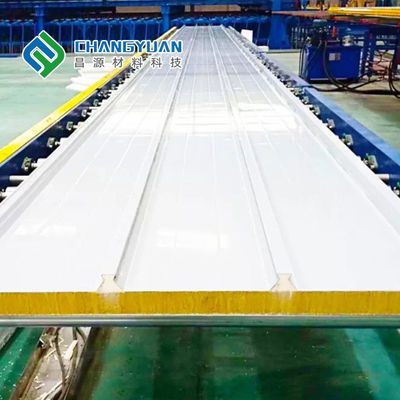 গুণ  durable Sandwich Roofing Sheet  with 100/150/200mm thickness কারখানা