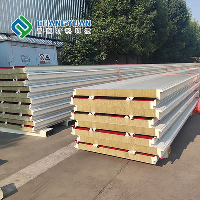 টেকসই শক্তি সমাধানের জন্য 1000 মিমি প্রশস্ততা এবং পিইউ রক উল বা পিইউ গ্লাস উল কোর সহ ফোটোভোলটাইক ছাদ প্যানেল