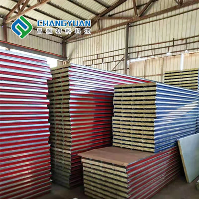 SMP PVF নিরোধক স্যান্ডউইচ প্যানেল স্যান্ডউইচ ছাদ শীট 1000mm-1500mm প্রস্থ
