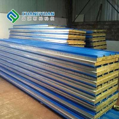 PVC/SMP/PVF পৃষ্ঠের ছাদের জন্য 50mm-200mm স্যান্ডউইচ শীট
