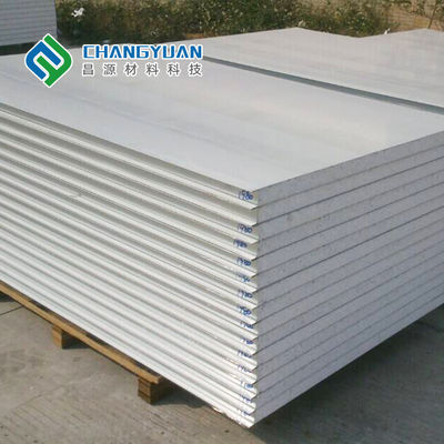PVC/SMP/PVF পৃষ্ঠের ছাদের জন্য 50mm-200mm স্যান্ডউইচ শীট