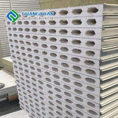 1000mm-1500mm প্রস্থ নিরোধক স্যান্ডউইচ প্যানেল ফায়ার রেটেড স্যান্ডউইচ প্যানেল
