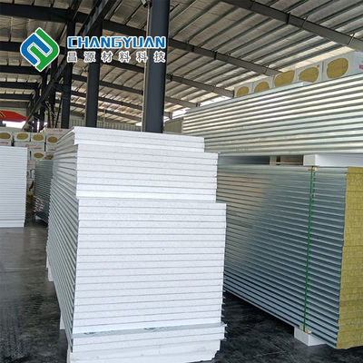 বাইরের দেয়াল এবং ছাদের জন্য PVF SMP PVDF কম্পোজিট প্যানেল 50mm/75mm/100mm