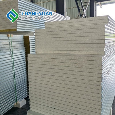 বাইরের দেয়াল এবং ছাদের জন্য PVF SMP PVDF কম্পোজিট প্যানেল 50mm/75mm/100mm