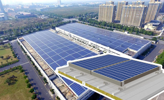 টেকসই শক্তি সমাধানের জন্য 1000 মিমি প্রশস্ততা এবং পিইউ রক উল বা পিইউ গ্লাস উল কোর সহ ফোটোভোলটাইক ছাদ প্যানেল