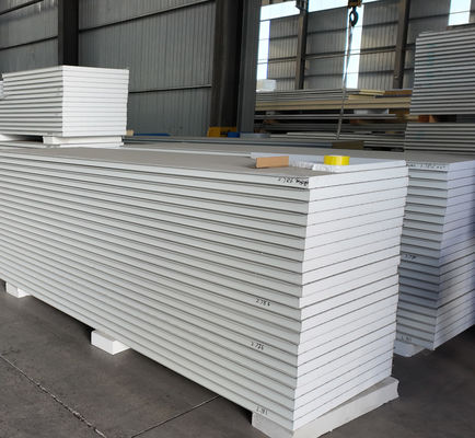 PVDF পৃষ্ঠ 50mm বেধ সঙ্গে বহি প্রাচীর নিরোধক স্যান্ডউইচ প্যানেল