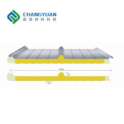 পলিউরেথেন আইসোলেটেড ছাদ প্যানেল শক্তি এবং নিরোধকতা এর নিখুঁত সমন্বয়