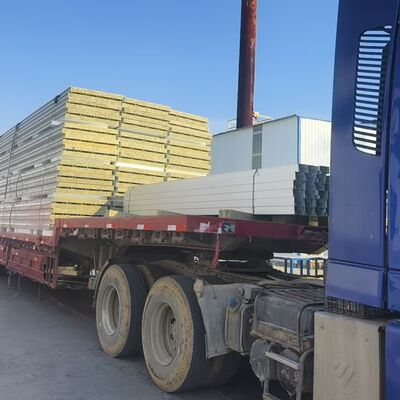 Fireproof Grade A with PU edge&Rock wool core as roofing system also wall system