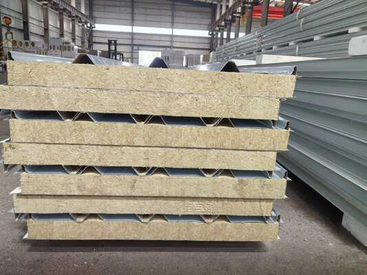 Rockwool Roof Sandwich Panel with SDP Coating, 12 Meters Length, and Solar Compatibility for Superior Performance